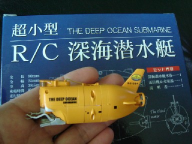 深海潜水艇　超小型長期保管していました